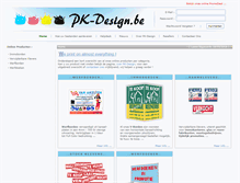 Tablet Screenshot of pk-design.be